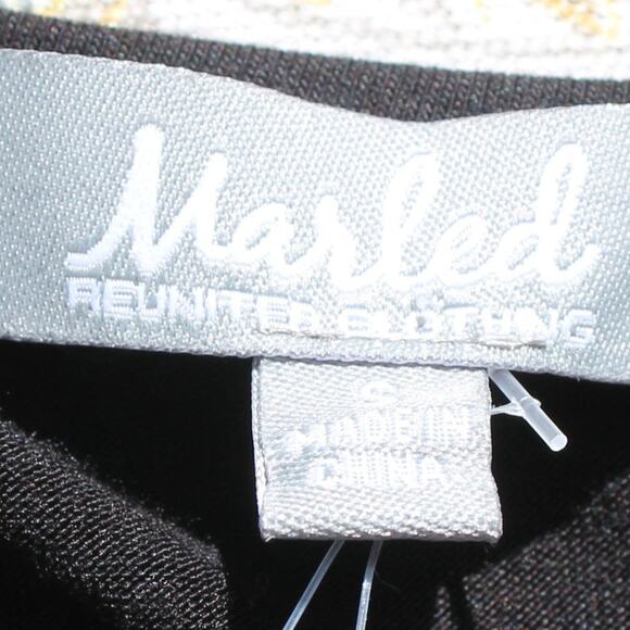 Marled Women's Solid Black Short Sleeve Top Size Small - Picture 3 of 5